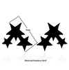 1 Pair Fashion Geometric Titanium Steel Plating Ear Studs