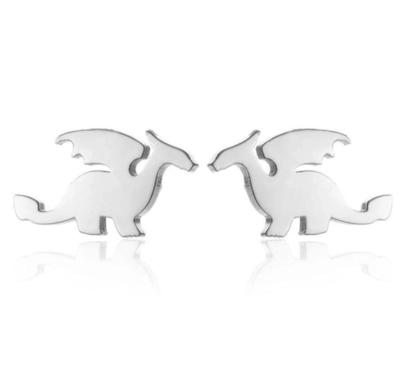 1 Pair Fashion Geometric Titanium Steel Plating Ear Studs