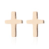 1 Pair Fashion Geometric Titanium Steel Plating Ear Studs