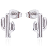1 Pair Fashion Geometric Titanium Steel Plating Ear Studs