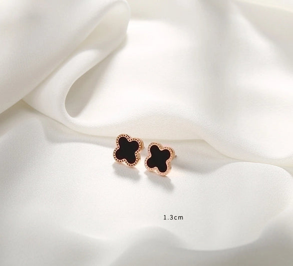 1 Pair Fashion Round Letter Stainless Steel Plating Ear Studs