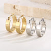 1 Pair Retro Streetwear Solid Color Stainless Steel Plating 18k Gold Plated Hoop Earrings