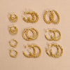 1 Pair Simple Style C Shape Plating Stainless Steel 18k Gold Plated Hoop Earrings Ear Studs