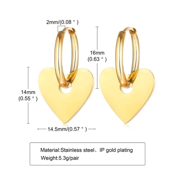 1 Pair Simple Style Star Plating Inlay Stainless Steel Zircon 18k Gold Plated Drop Earrings