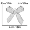 1 Piece 28*20mm 28*42mm 33*29mm 304 Stainless Steel 18K Gold Plated Bow Knot Polished Pendant