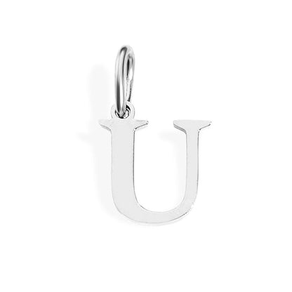 1 Piece Stainless Steel 14K Gold Plated Letter Polished Pendant