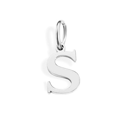 1 Piece Stainless Steel 14K Gold Plated Letter Polished Pendant