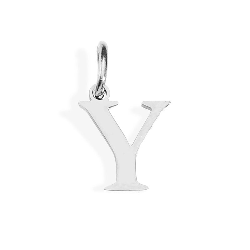 1 Piece Stainless Steel 14K Gold Plated Letter Polished Pendant