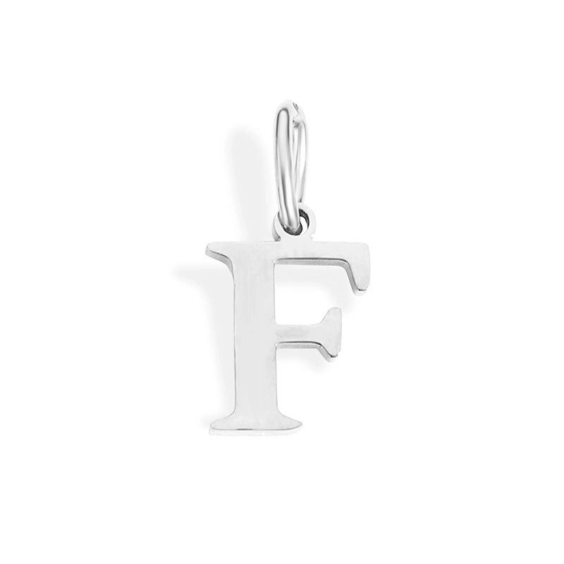 1 Piece Stainless Steel 14K Gold Plated Letter Polished Pendant