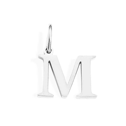 1 Piece Stainless Steel 14K Gold Plated Letter Polished Pendant