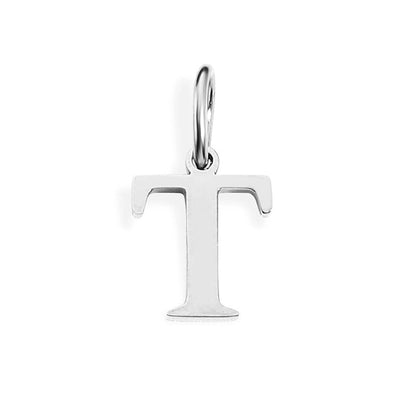 1 Piece Stainless Steel 14K Gold Plated Letter Polished Pendant