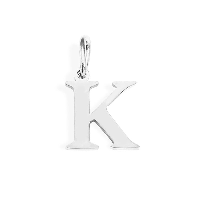 1 Piece Stainless Steel 14K Gold Plated Letter Polished Pendant