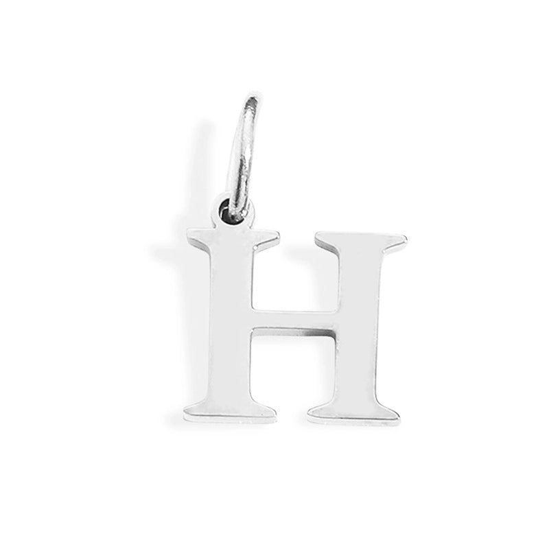 1 Piece Stainless Steel 14K Gold Plated Letter Polished Pendant