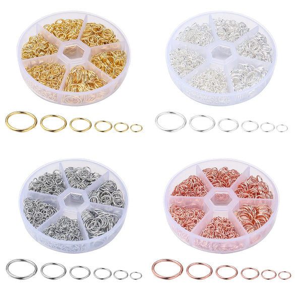 1 Box Iron Geometric Open Jump Rings