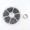 1 Box Iron Geometric Open Jump Rings