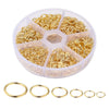 1 Box Iron Geometric Open Jump Rings