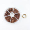 1 Box Iron Geometric Open Jump Rings