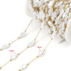 1 M 304 Stainless Steel Imitation Pearl 8*13mm Jewelry Accessories Chain