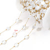1 M 304 Stainless Steel Imitation Pearl 8*13mm Jewelry Accessories Chain