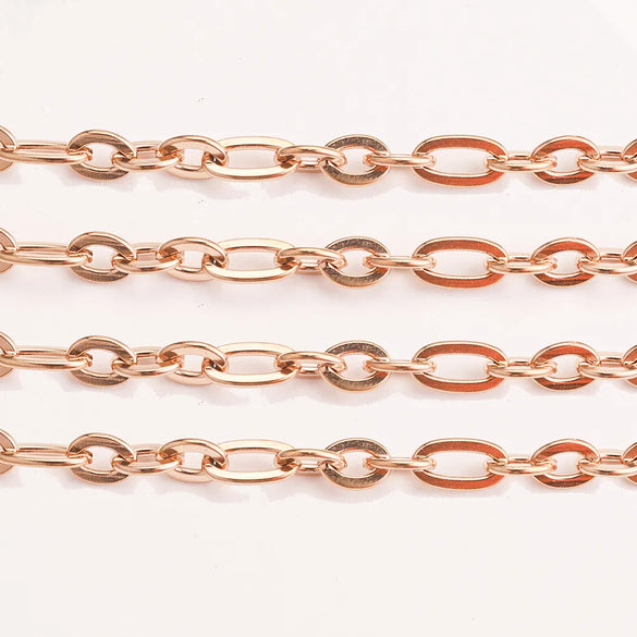 1 Pack = 5 M 304 Stainless Steel Jewelry Accessories Chain