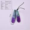 1 Pair 45x12mm Hole 1~1.9mm Natural Stone Asymmetrical Irregular Color Block Stone Pendant