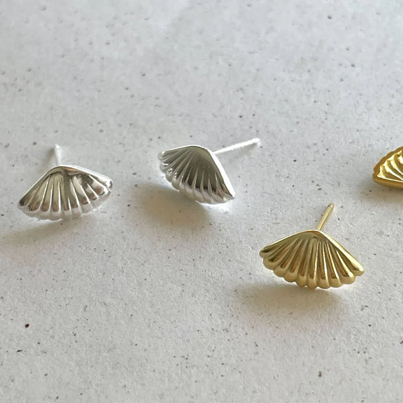 1 Pair 925 Sterling Silver 925 Sterling Silver Earrings Shell Small Stud Earrings