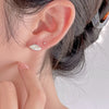 1 Pair 925 Sterling Silver 925 Sterling Silver Earrings Shell Small Stud Earrings