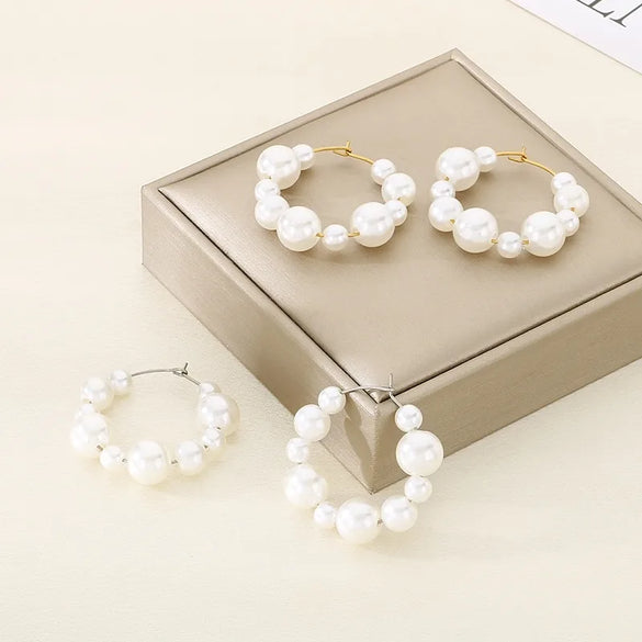 1 Pair Baroque Style Modern Style Geometric 304 Stainless Steel Shell 18K Gold Plated Earrings