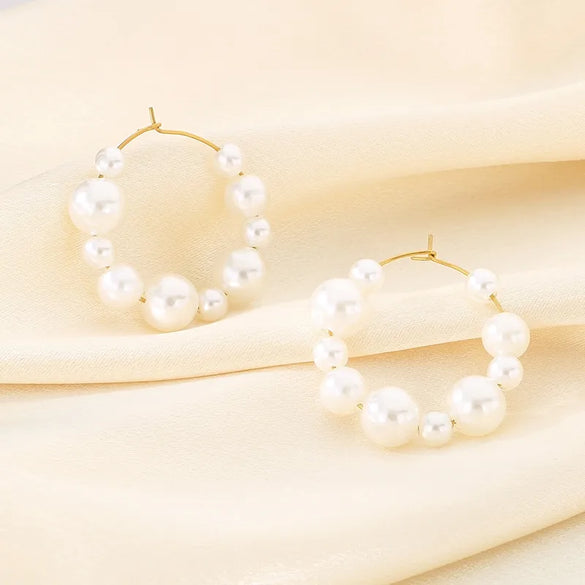 1 Pair Baroque Style Modern Style Geometric 304 Stainless Steel Shell 18K Gold Plated Earrings