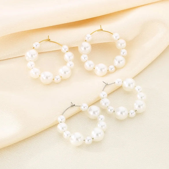 1 Pair Baroque Style Modern Style Geometric 304 Stainless Steel Shell 18K Gold Plated Earrings