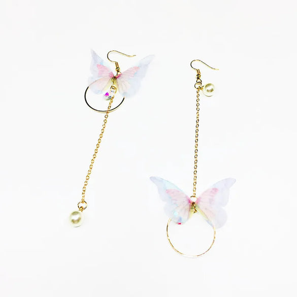 1 Pair Basic Butterfly Plating Alloy Drop Earrings