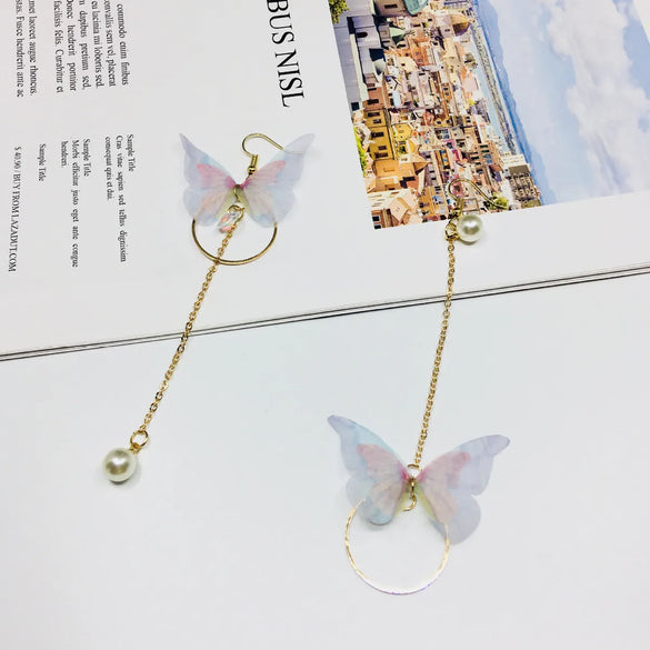 1 Pair Basic Butterfly Plating Alloy Drop Earrings