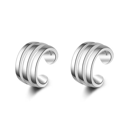 1 Pair Basic C Shape Plating Copper Ear Cuffs