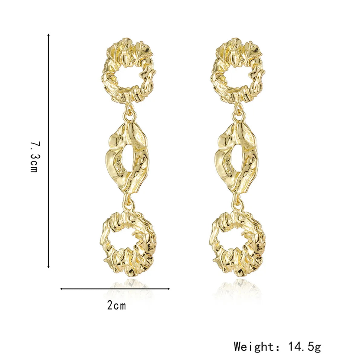 1 Pair Basic Classic Style Geometric Plating Alloy Drop Earrings