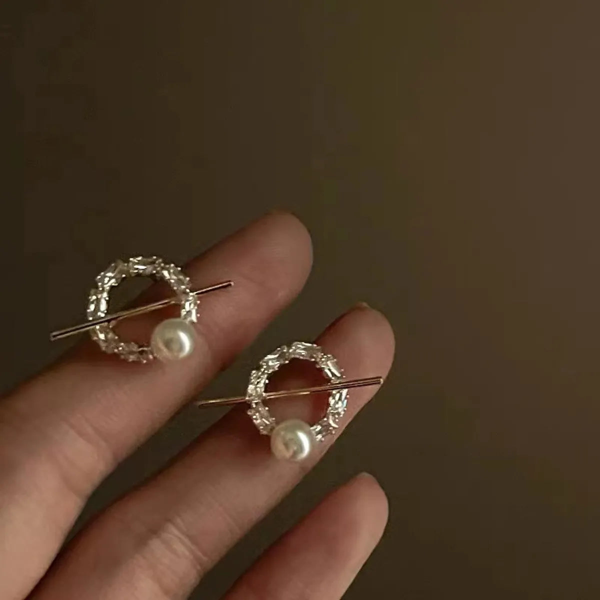 1 Pair Basic Classic Style Geometric Plating Alloy Ear Studs