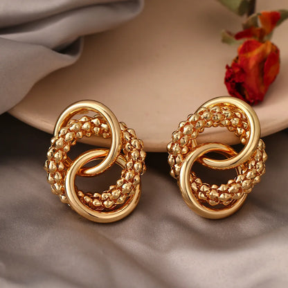 1 Pair Basic Classic Style Geometric Plating Alloy Earrings