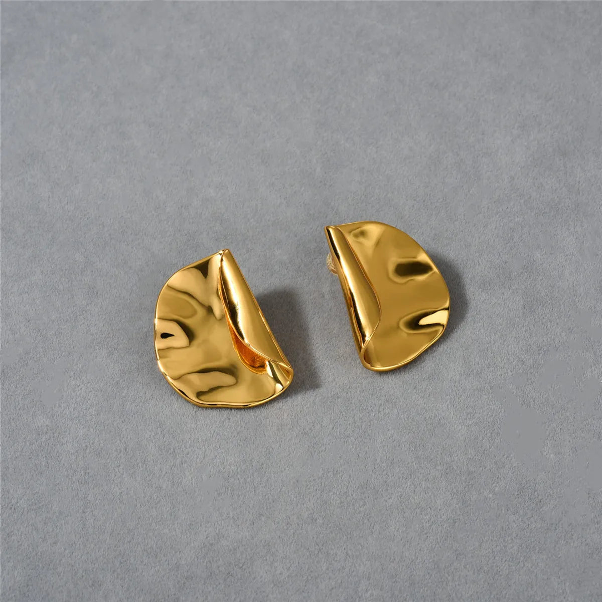 1 Pair Basic Classic Style Geometric Plating Copper Ear Studs