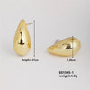 1 Pair Basic Classic Style Geometric Star Heart Shape Irregular Ccp K Gold Plated Ear Studs