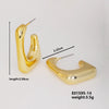 1 Pair Basic Classic Style Geometric Star Heart Shape Irregular Ccp K Gold Plated Ear Studs