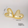 1 Pair Basic Classic Style Geometric Star Heart Shape Irregular Ccp K Gold Plated Ear Studs