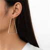1 Pair Basic Exaggerated Classic Style Geometric Trapezoid Iron Drop Earrings