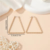 1 Pair Basic Exaggerated Classic Style Geometric Trapezoid Iron Drop Earrings