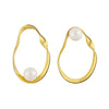1 Pair Basic Geometric Plating Sterling Silver 18k Gold Plated Earrings