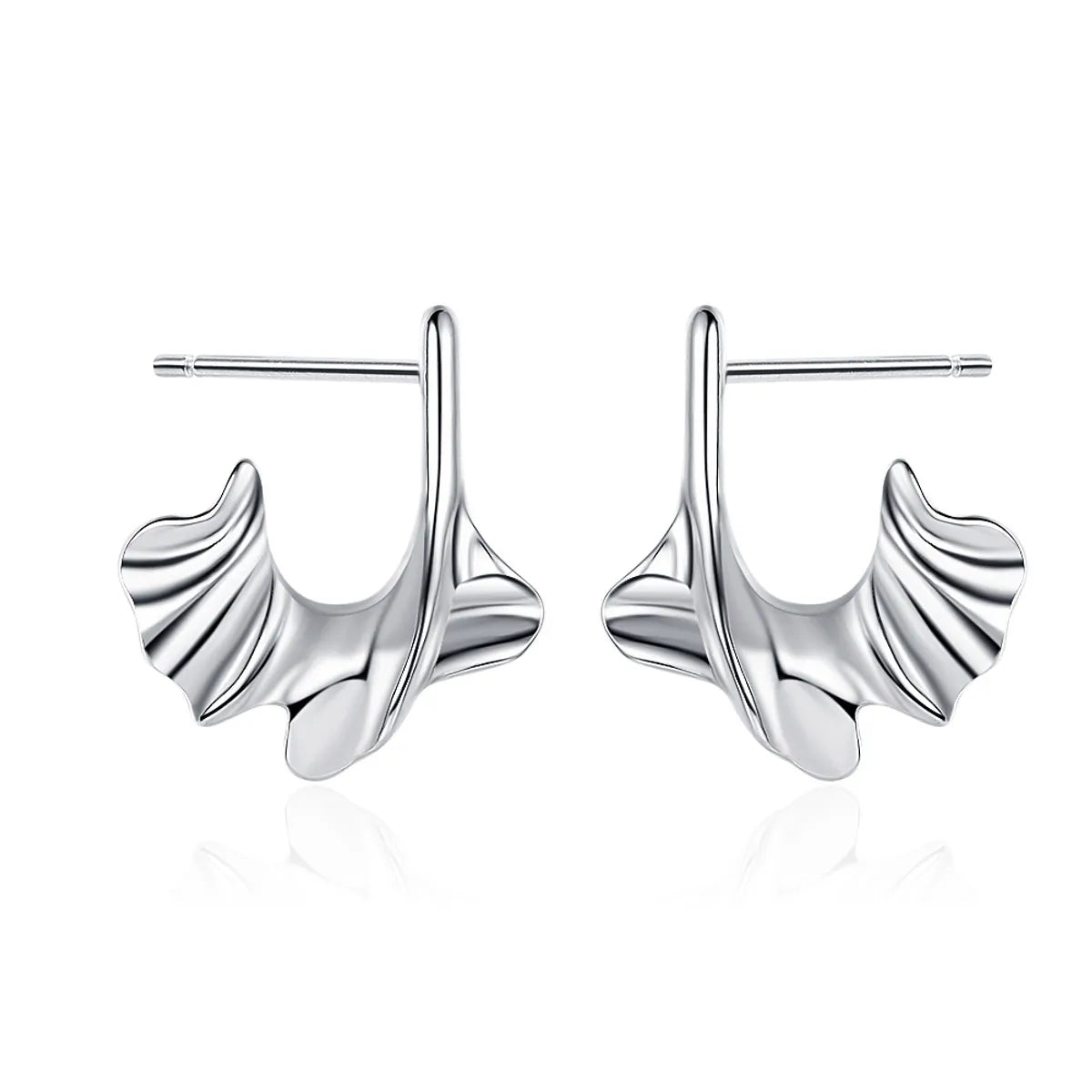 1 Pair Basic Geometric Plating Sterling Silver Earrings