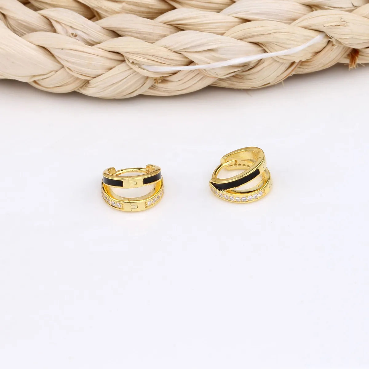 1 Pair Basic Lady Geometric Plating Sterling Silver Earrings