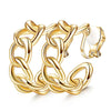 1 Pair Basic Modern Style Classic Style C Shape Geometric Plating Inlay Alloy Rhinestones Ear Cuffs