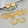1 Pair Basic Modern Style Classic Style Geometric Heart Shape Plating 304 Stainless Steel 18K Gold Plated Hoop Earrings