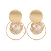 1 Pair Basic Modern Style Classic Style Geometric Round Plating Alloy Ear Cuffs