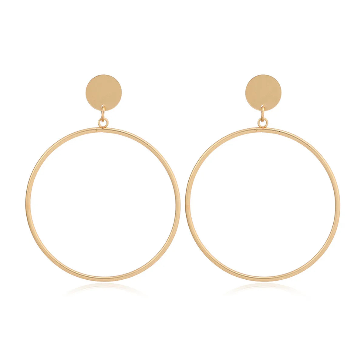 1 Pair Basic Modern Style Classic Style Geometric Round Plating Alloy Ear Cuffs