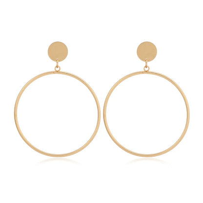 1 Pair Basic Modern Style Classic Style Geometric Round Plating Alloy Ear Cuffs